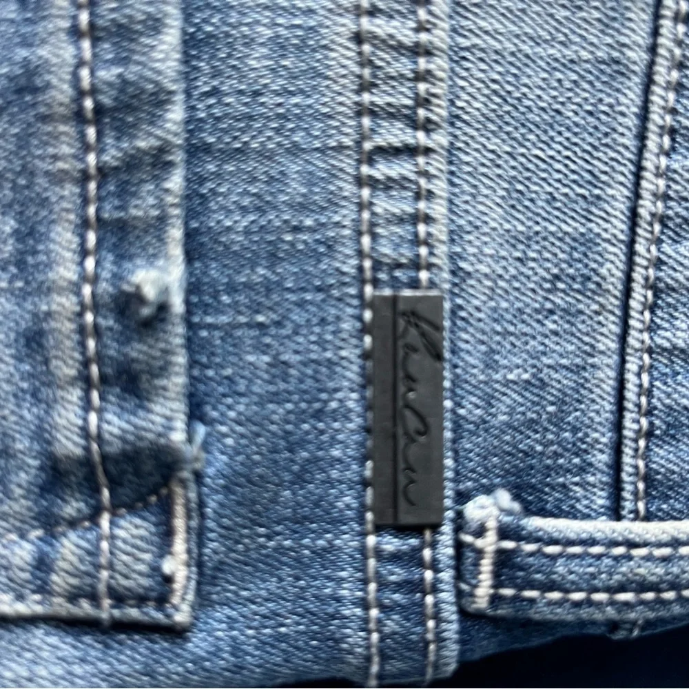 KanCan Blue Distressed Jean Shorts